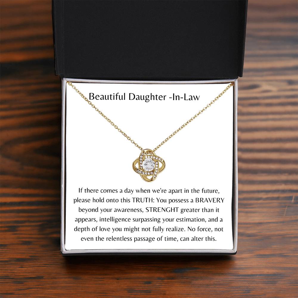 Beautiful Daughter In Law - Love knot Necklace