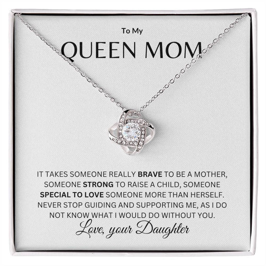 Mom - Queen Mother - Love knot Necklace