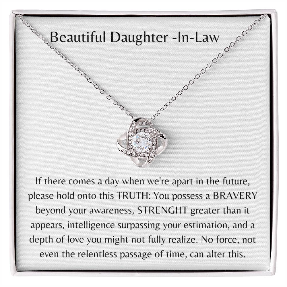 Beautiful Daughter In Law - Love knot Necklace