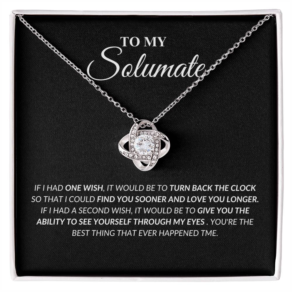 Soulmate - Found You - Love Knot Necklace