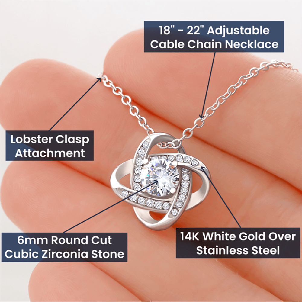 To My Future Wife- If I could Give You Anything - Love Knot Necklace