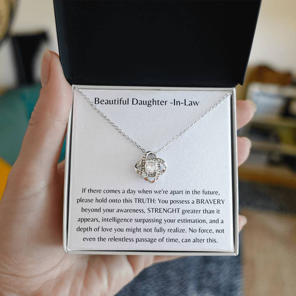 Beautiful Daughter In Law - Love knot Necklace