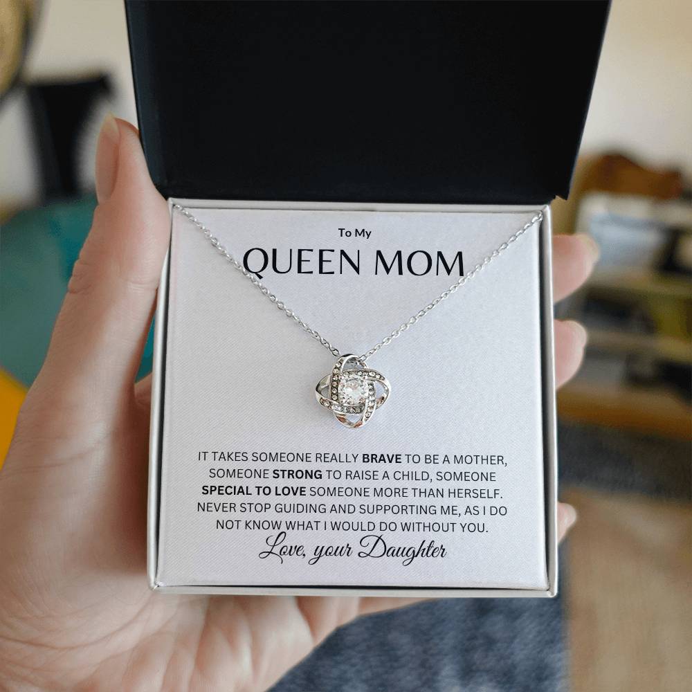 Mom - Queen Mother - Love knot Necklace