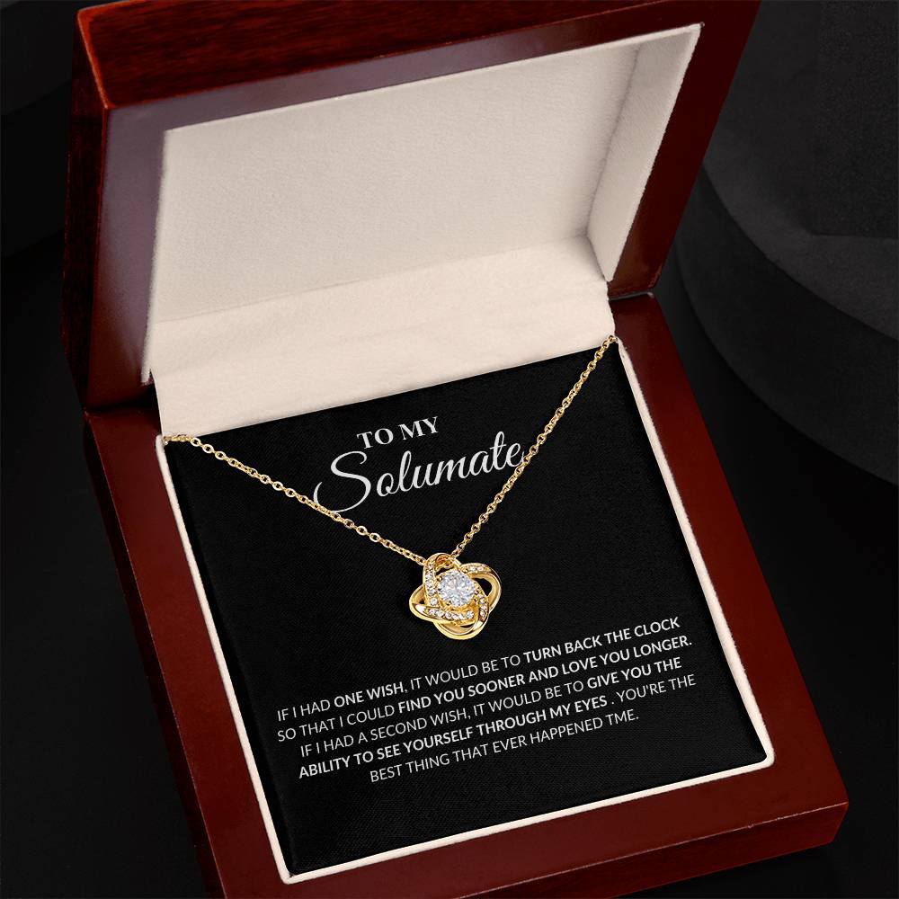 Soulmate - Found You - Love Knot Necklace