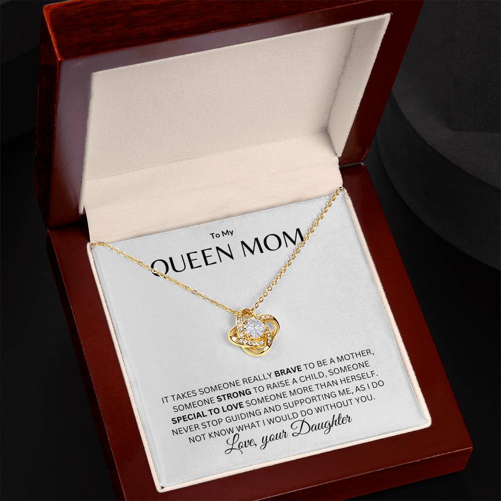 Mom - Queen Mother - Love knot Necklace