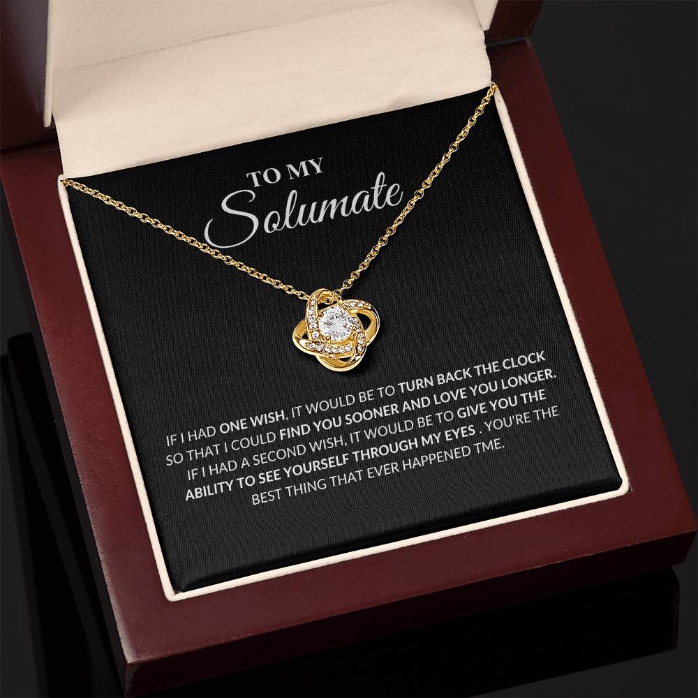 Soulmate - Found You - Love Knot Necklace