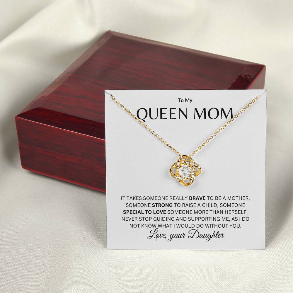 Mom - Queen Mother - Love knot Necklace