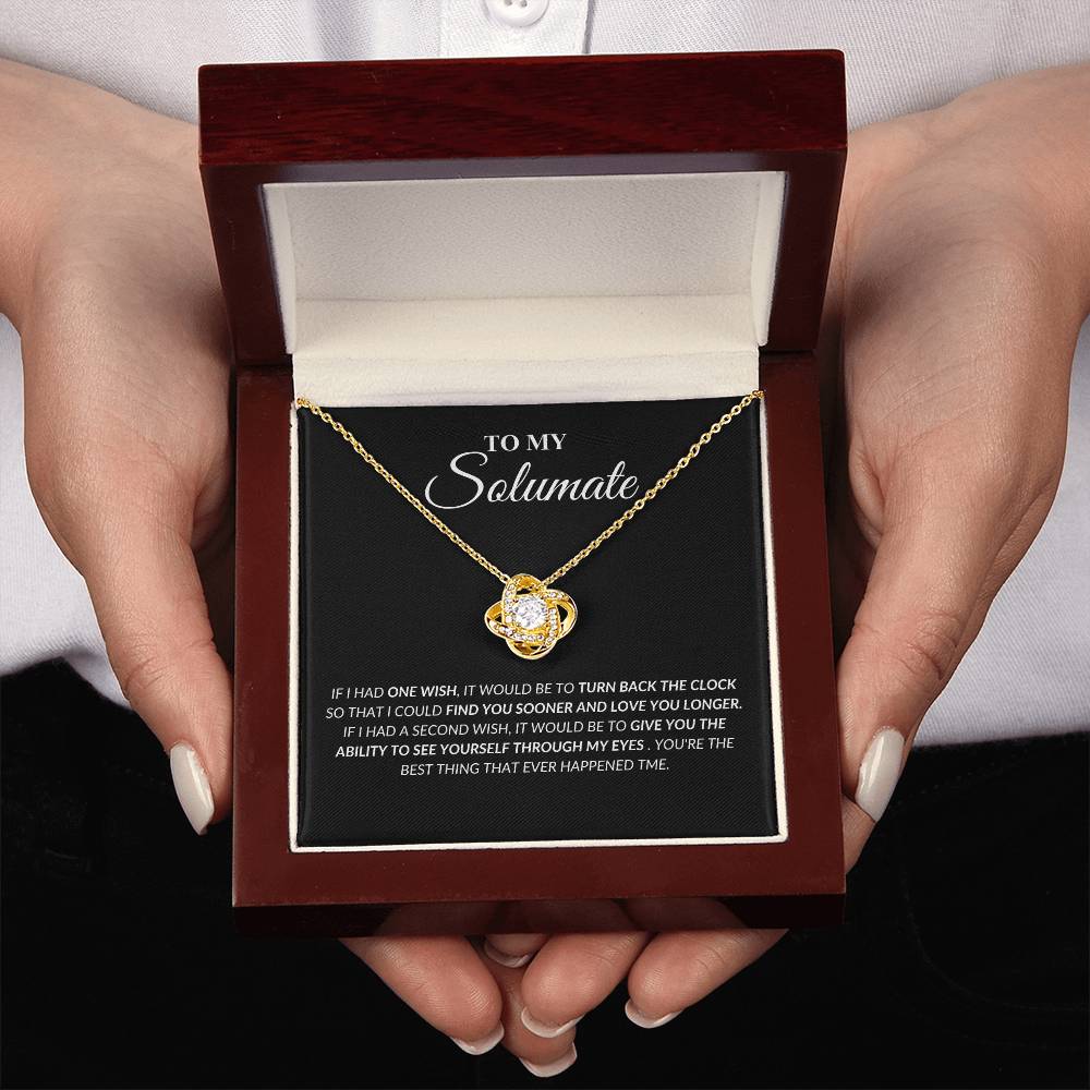 Soulmate - Found You - Love Knot Necklace