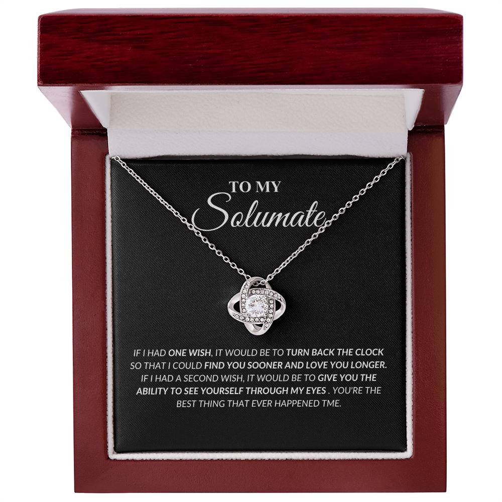 Soulmate - Found You - Love Knot Necklace