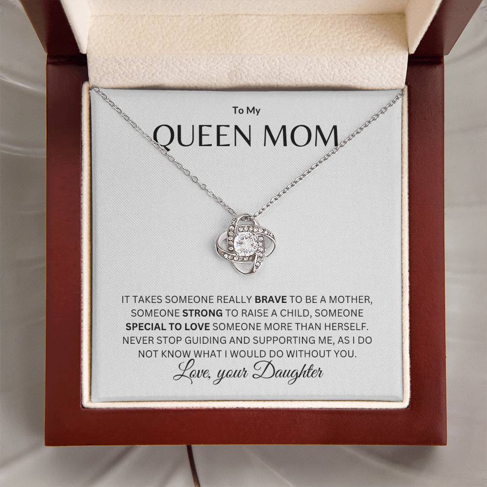 Mom - Queen Mother - Love knot Necklace