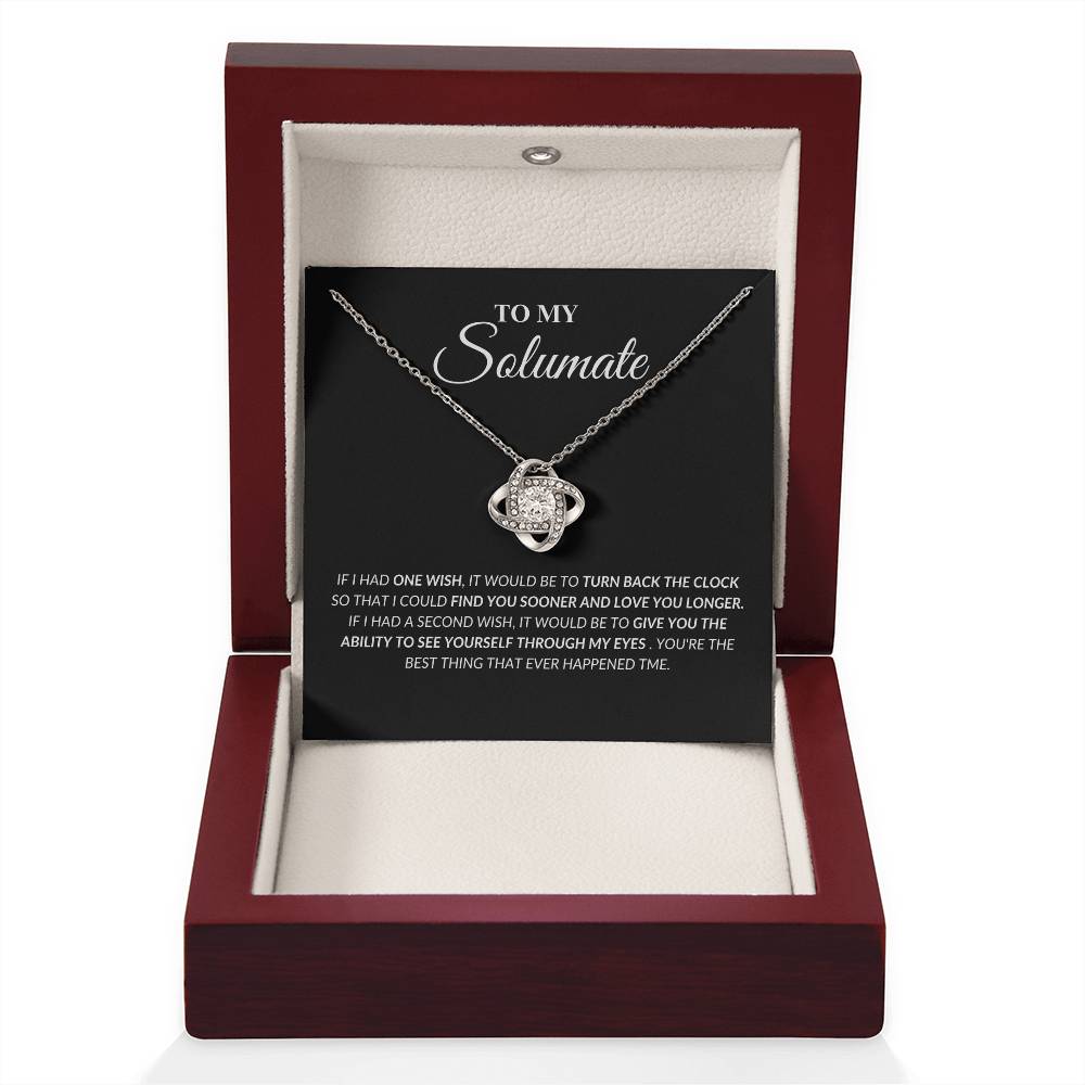 Soulmate - Found You - Love Knot Necklace