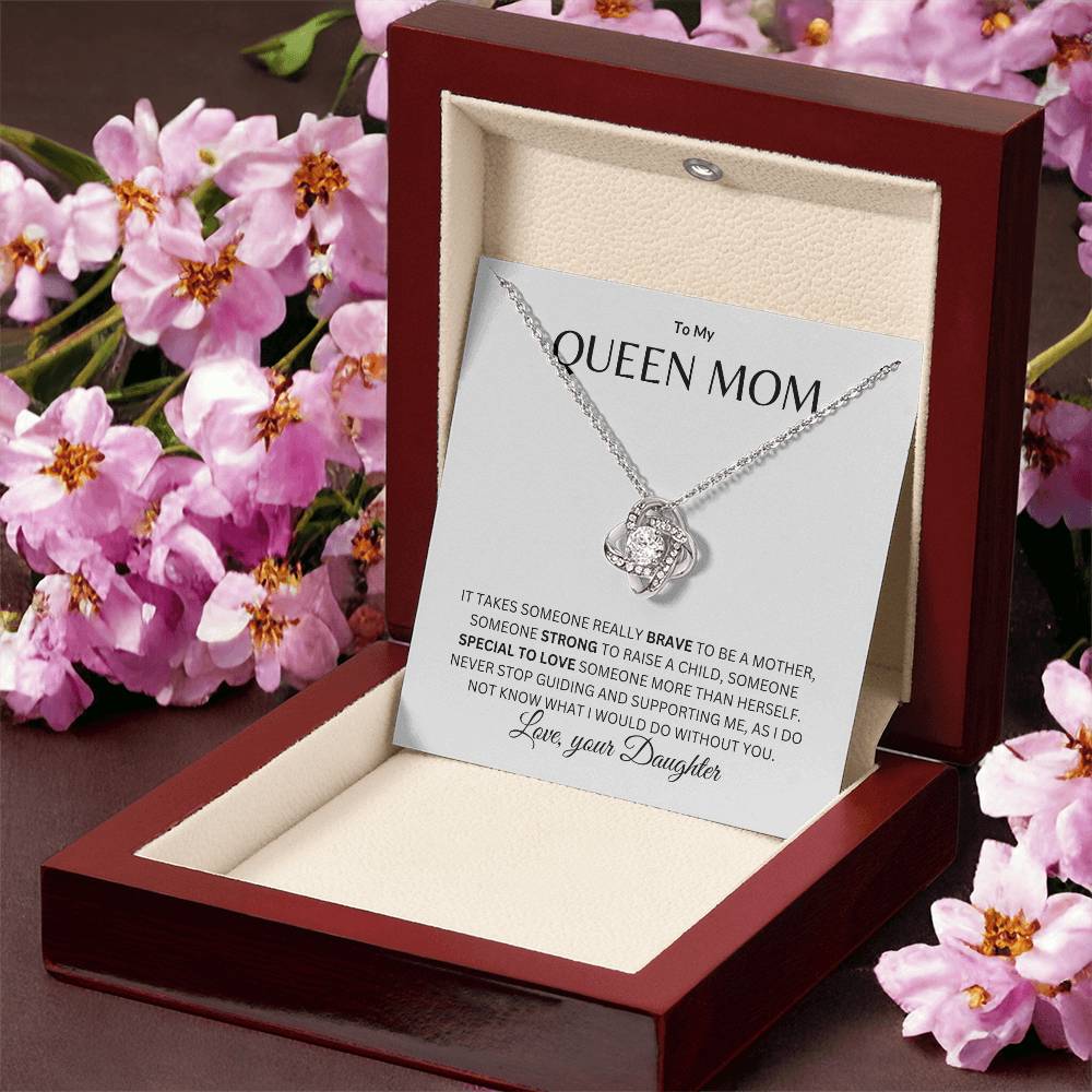 Mom - Queen Mother - Love knot Necklace