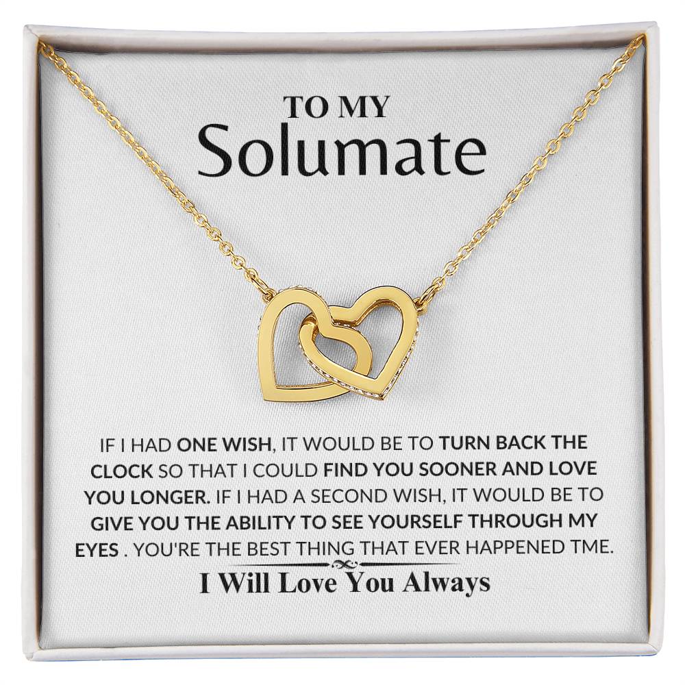 soulmate - Loving you - Interlock Love Necklace