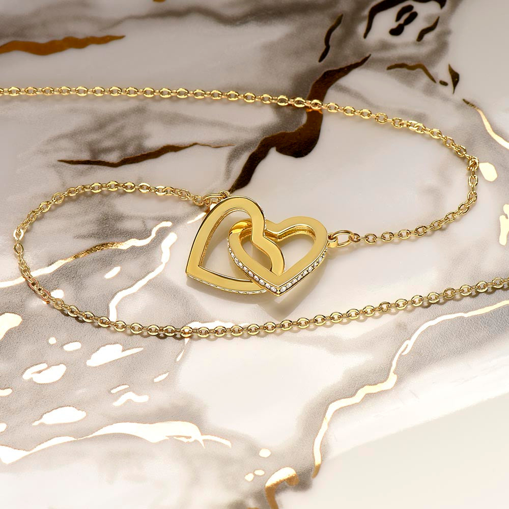 Soulmate - Everlasting love - Interlock Hearts Necklace