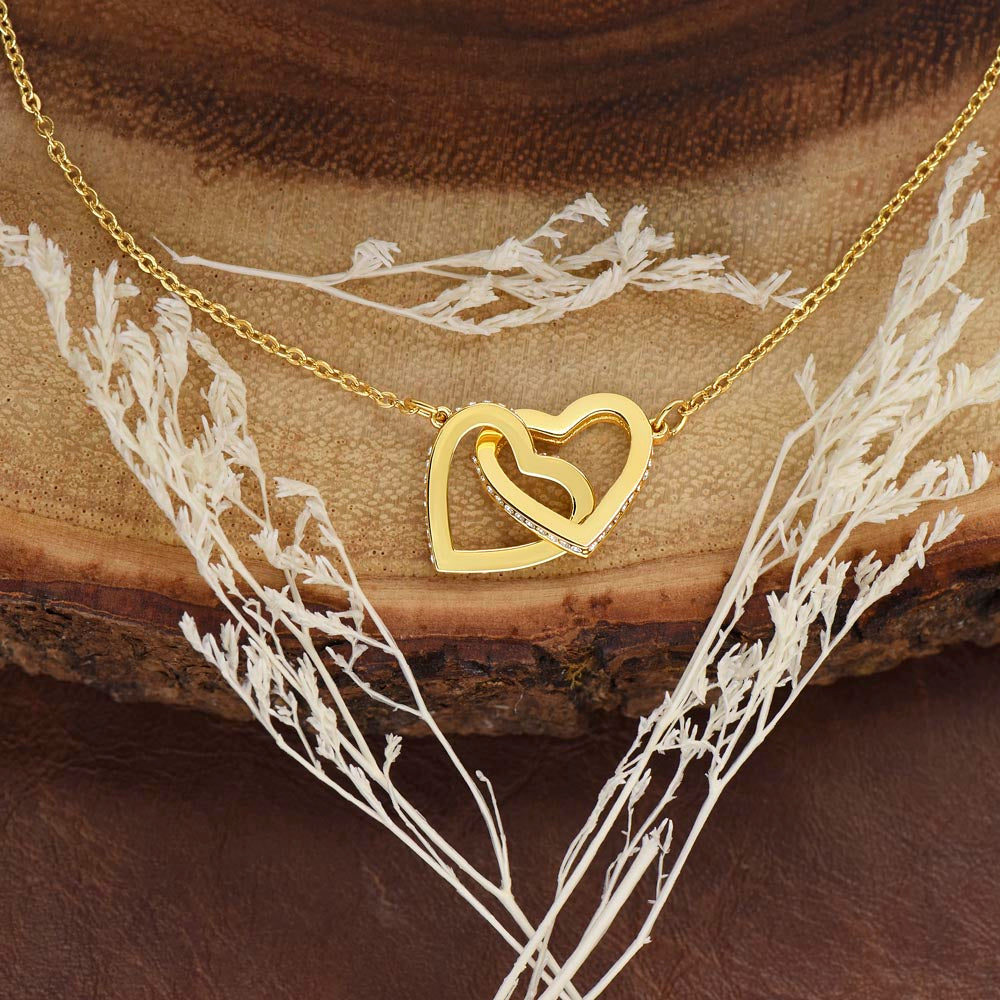 To My Girlfriend - My Love Wish is To Stand with You - Interlock Knecklace