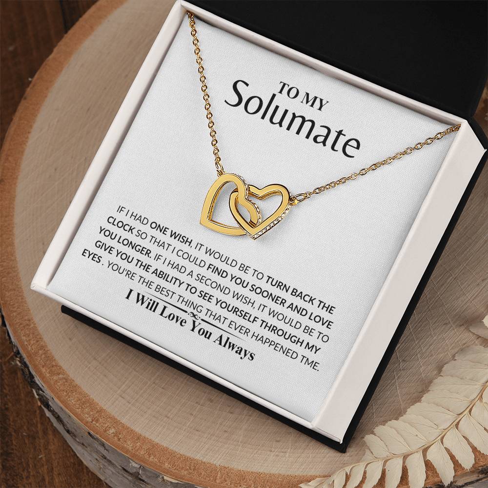 soulmate - Loving you - Interlock Love Necklace