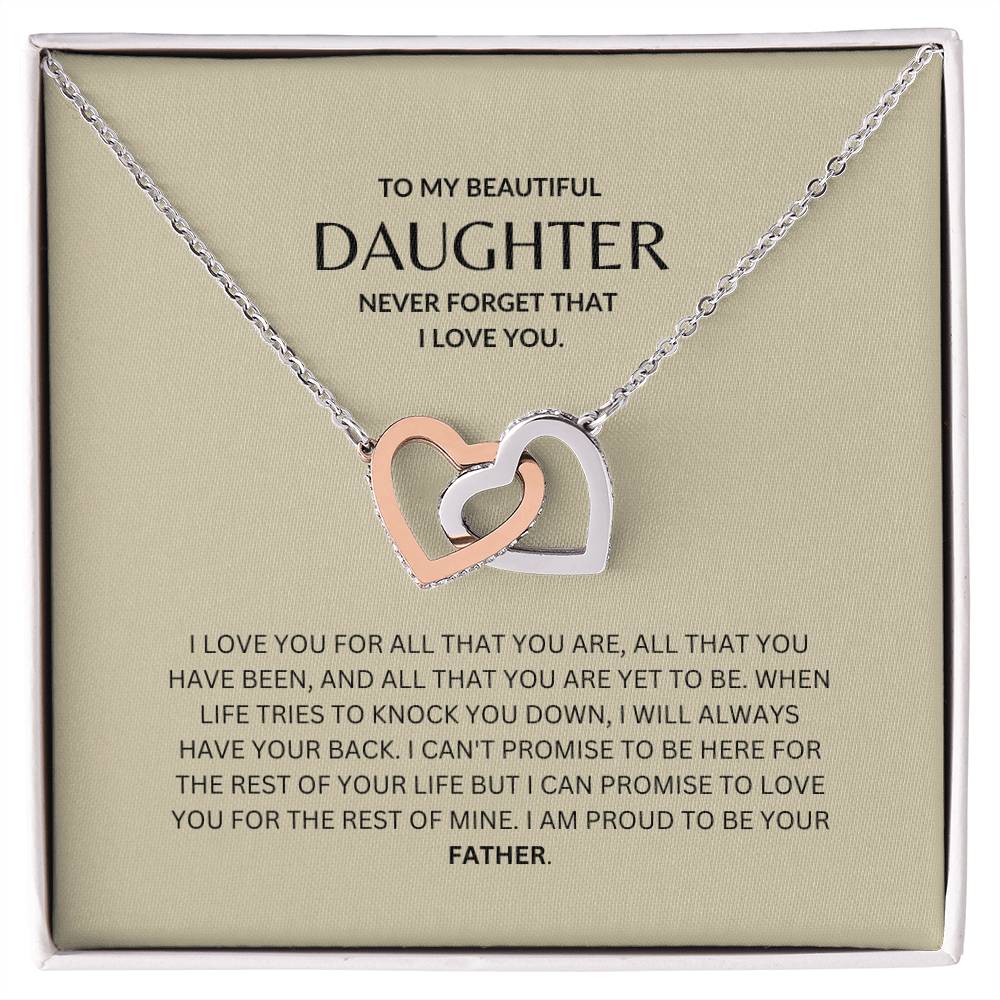 Daughter - Win the fight - Interlock Necklace