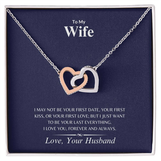 Wife - Lasting Love - Interlocking Hearts Necklace