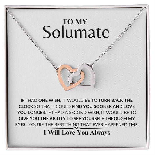 soulmate - Loving you - Interlock Love Necklace