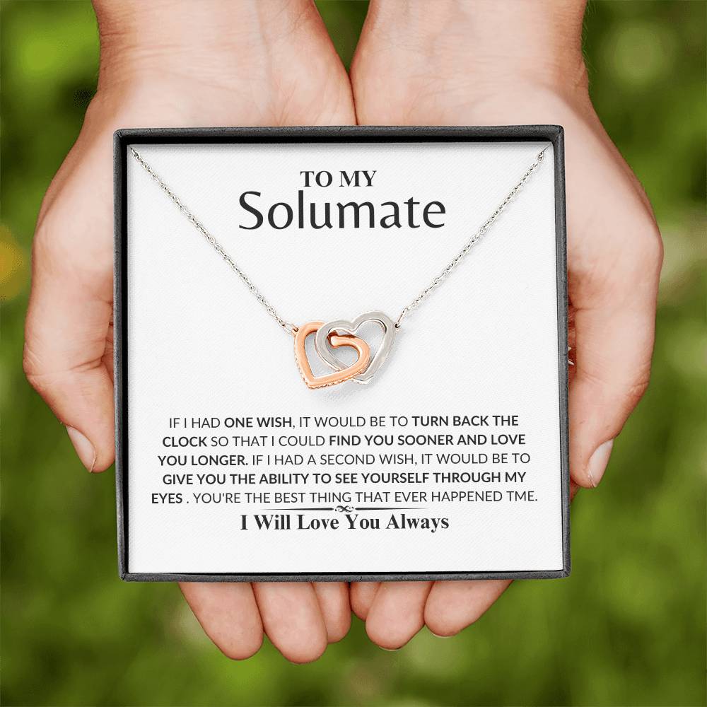 soulmate - Loving you - Interlock Love Necklace