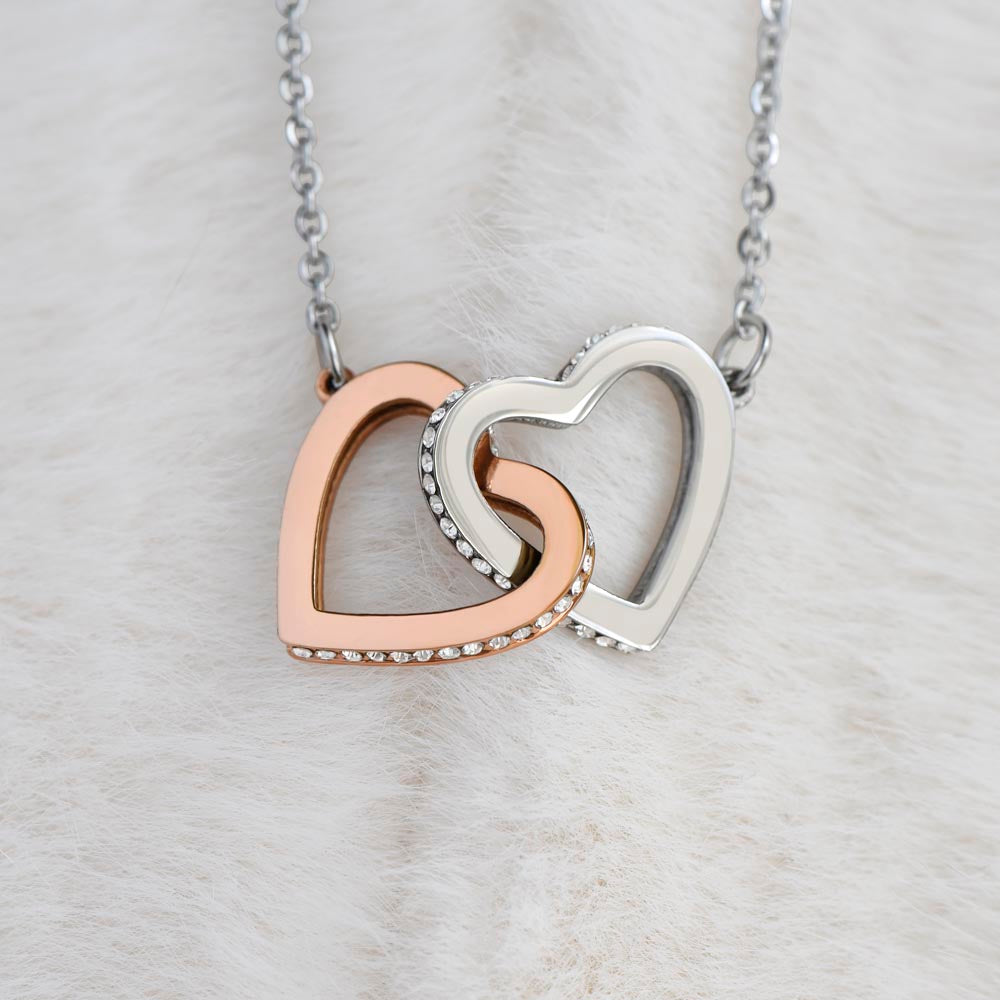 To My Girlfriend - My Love Wish is To Stand with You - Interlock Knecklace