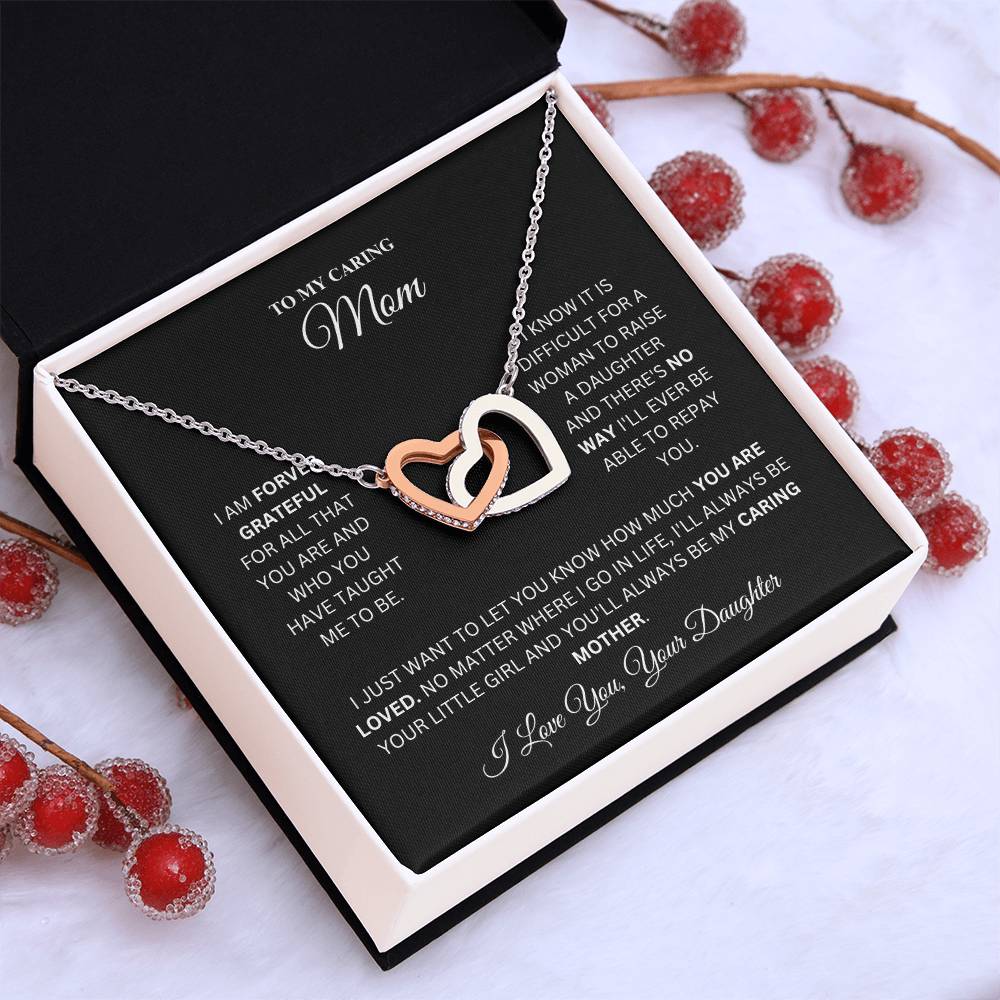 Mom - Sweet Mother - Interlock Love Necklace