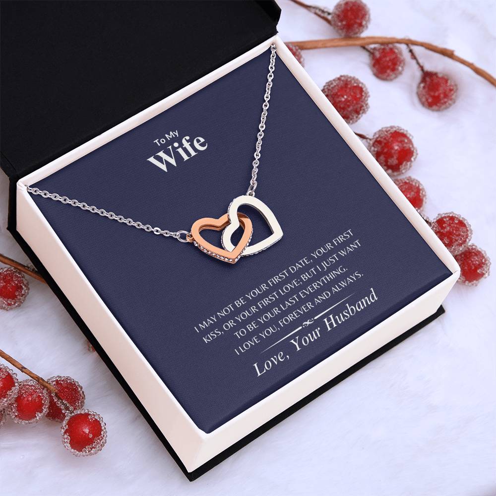 Wife - Lasting Love - Interlocking Hearts Necklace