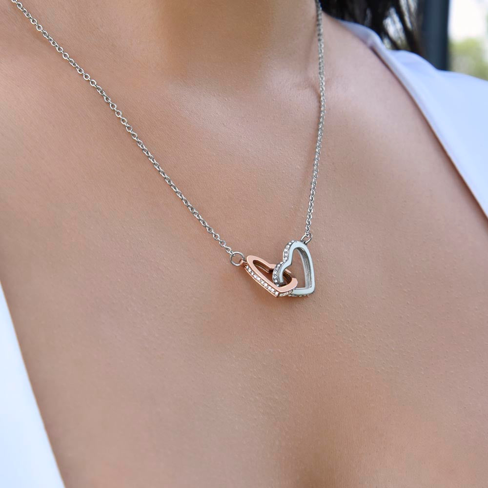 Soulmate - Everlasting love - Interlock Hearts Necklace