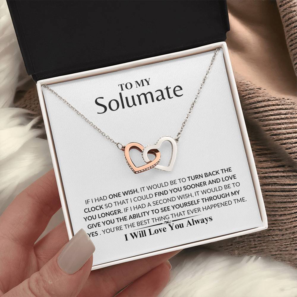 soulmate - Loving you - Interlock Love Necklace