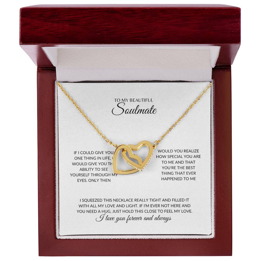 Soulmate - Everlasting love - Interlock Hearts Necklace