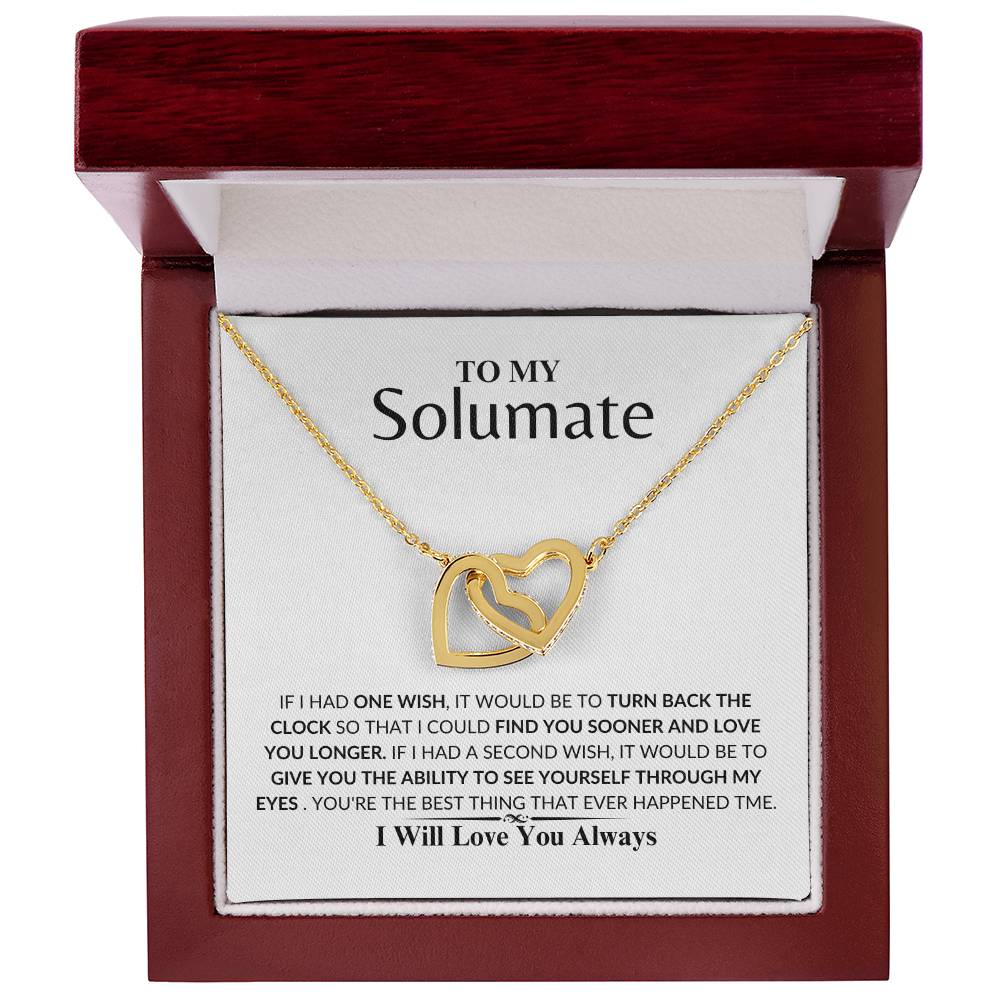 soulmate - Loving you - Interlock Love Necklace