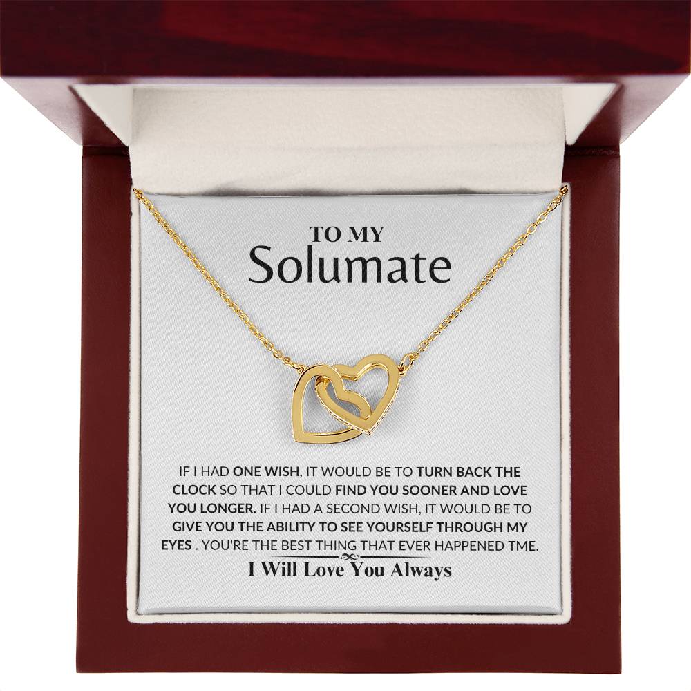 soulmate - Loving you - Interlock Love Necklace