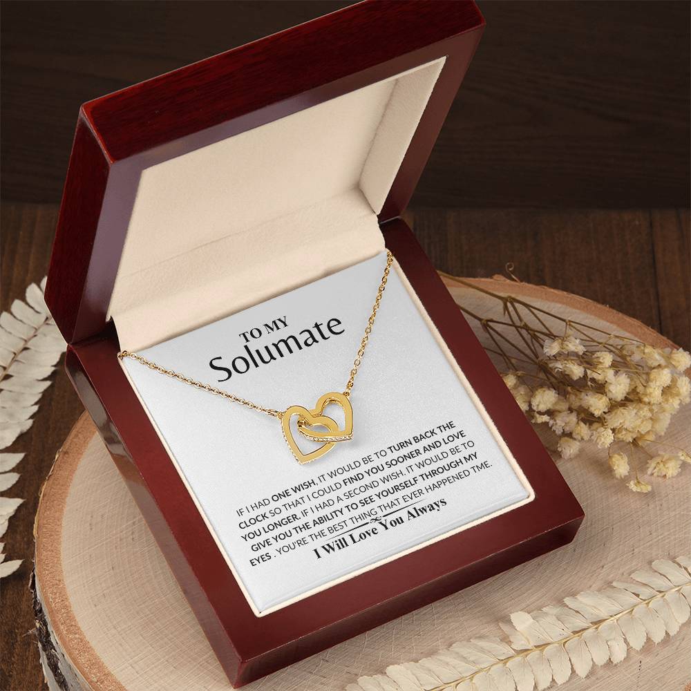 soulmate - Loving you - Interlock Love Necklace