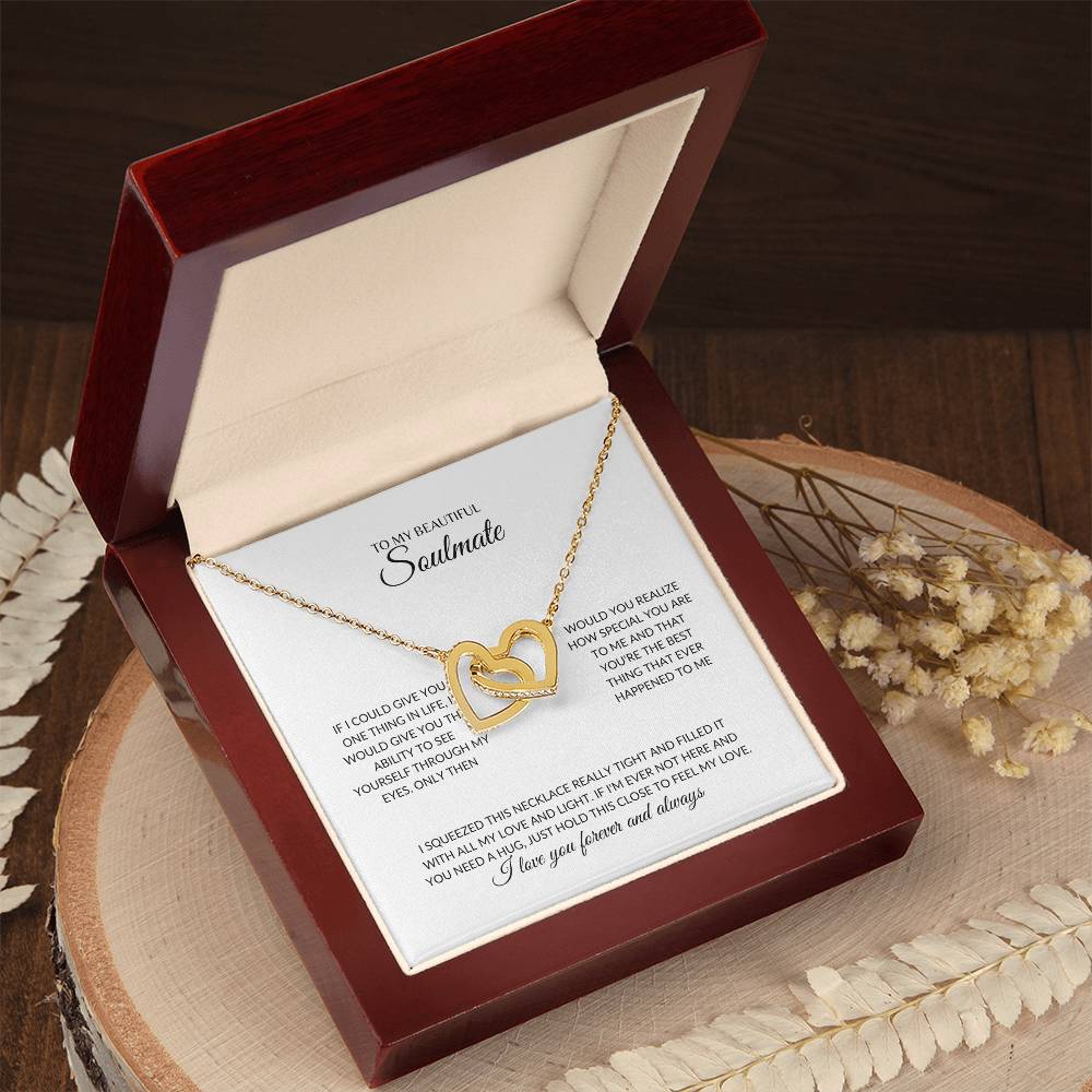 Soulmate - Everlasting love - Interlock Hearts Necklace