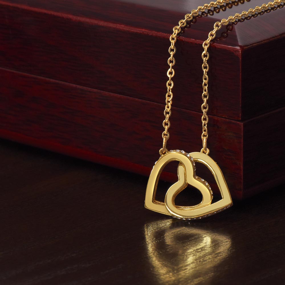 To My Girlfriend - My Love Wish is To Stand with You - Interlock Knecklace