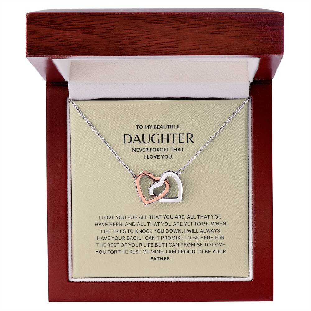 Daughter - Win the fight - Interlock Necklace