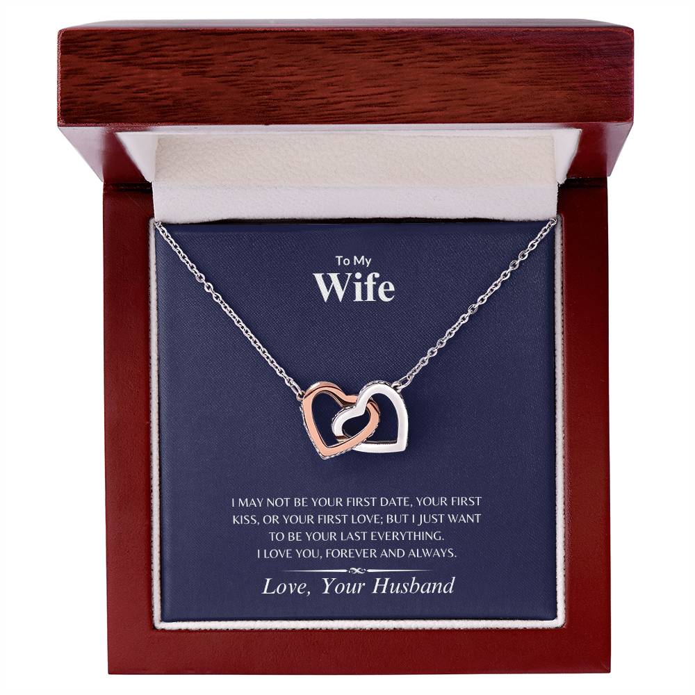 Wife - Lasting Love - Interlocking Hearts Necklace