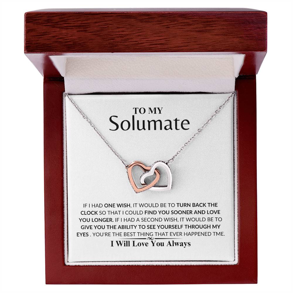 soulmate - Loving you - Interlock Love Necklace