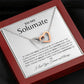 To My Girlfriend - My Love Wish is To Stand with You - Interlock Knecklace