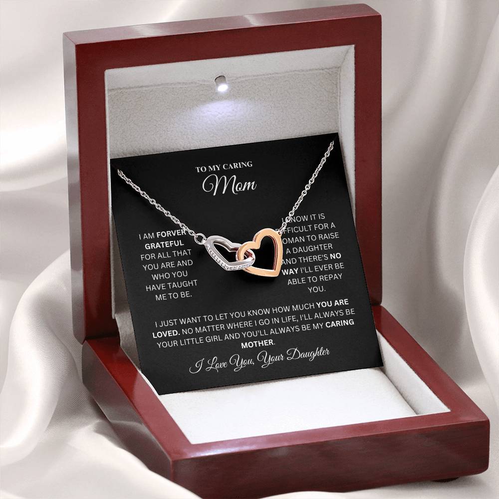 Mom - Sweet Mother - Interlock Love Necklace