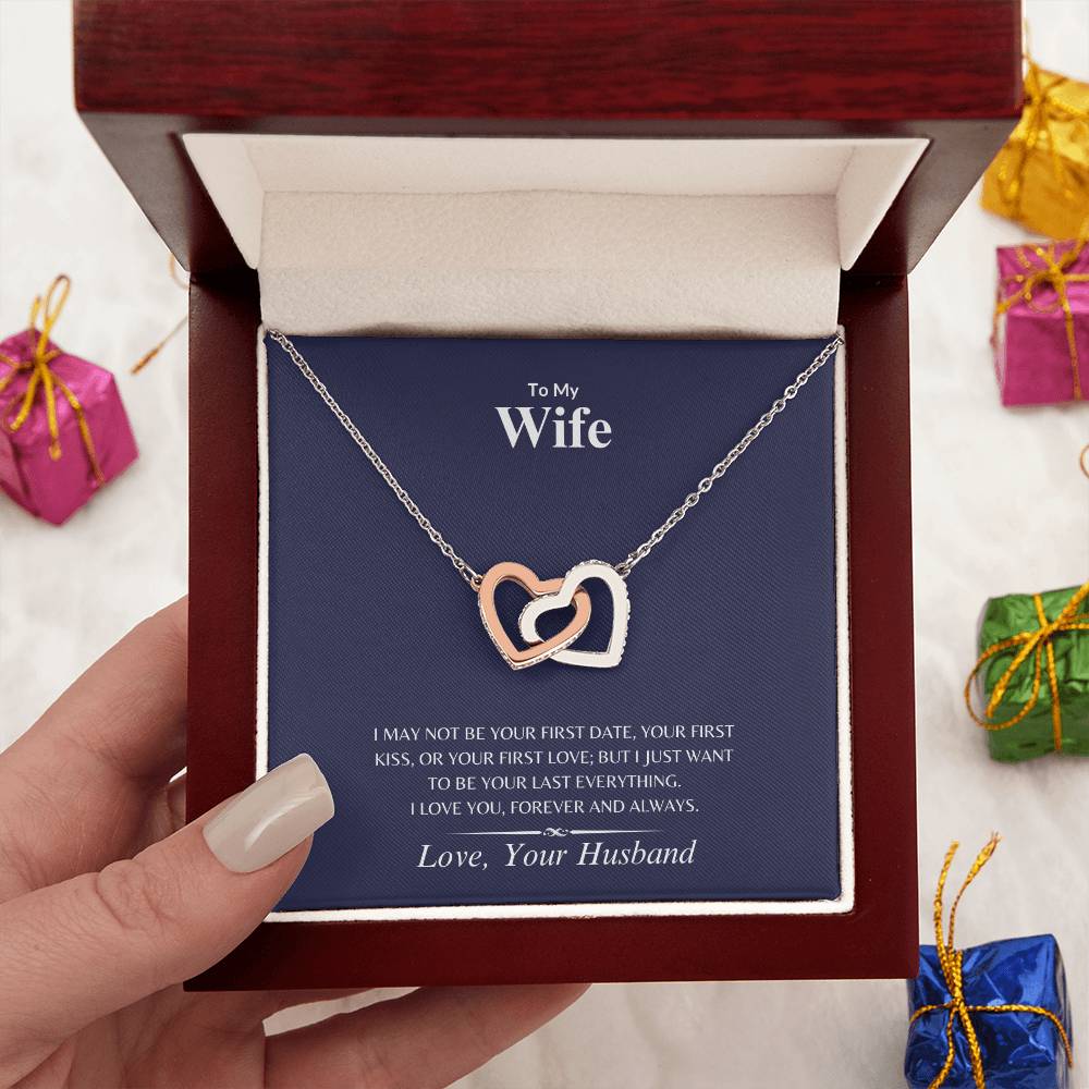 Wife - Lasting Love - Interlocking Hearts Necklace