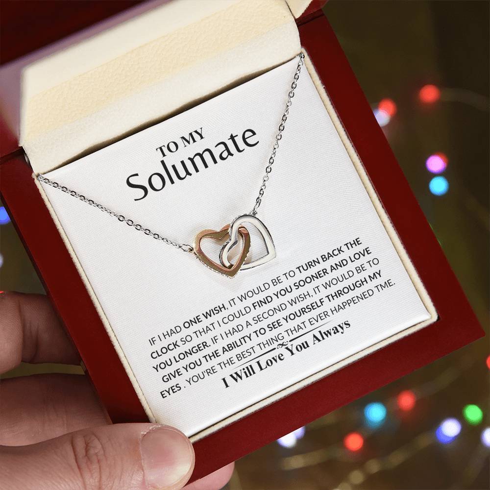 soulmate - Loving you - Interlock Love Necklace