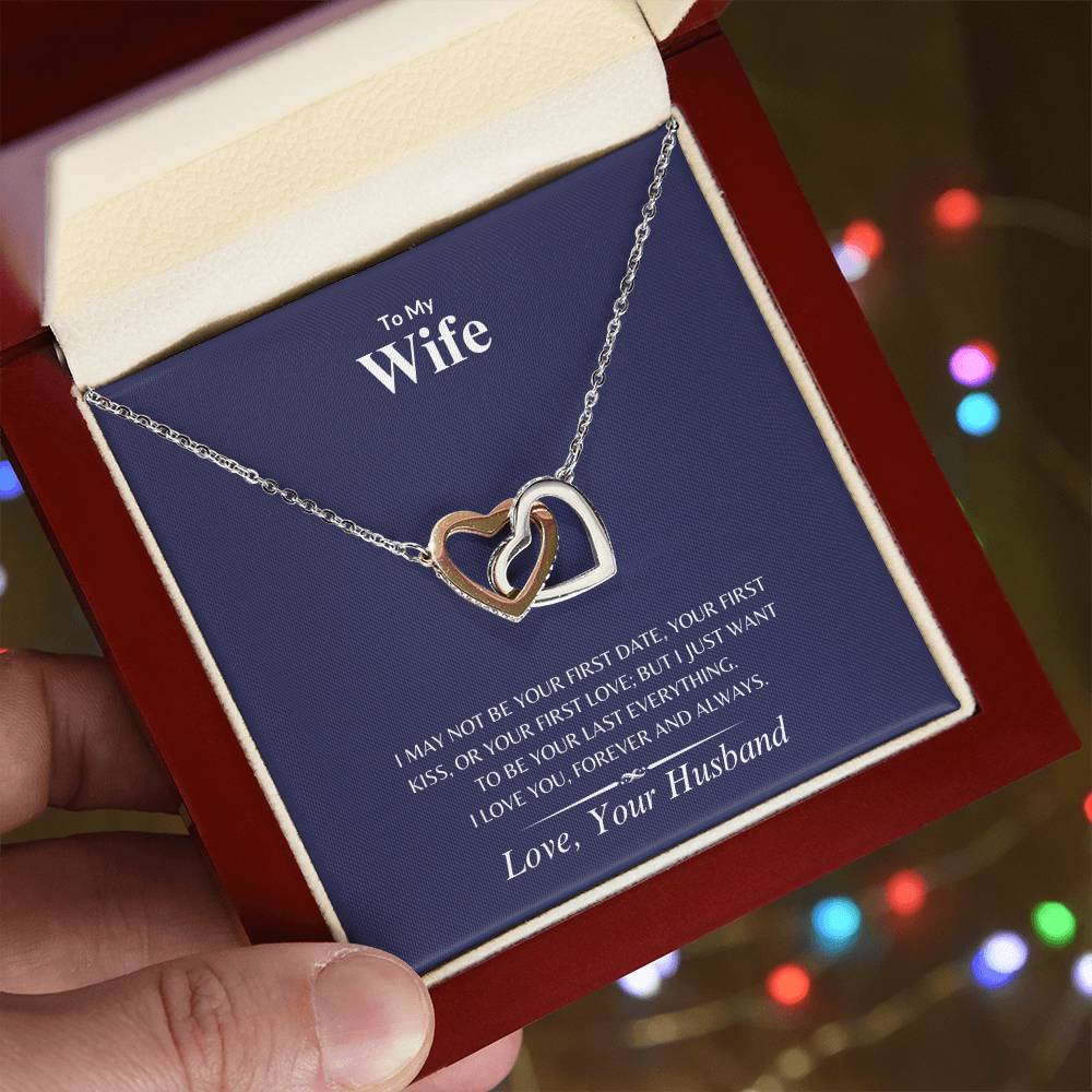 Wife - Lasting Love - Interlocking Hearts Necklace