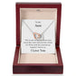 To My Aunt -Your hug is Love -Interlocking necklace