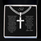 Son - Believe - Artisan Cross Necklace on Cuban Chain