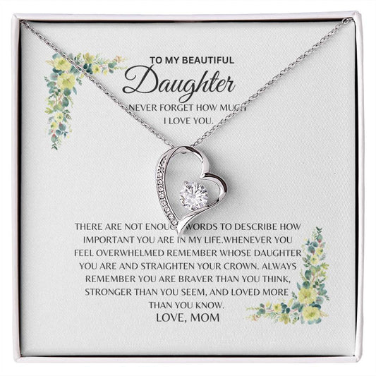 Daughter - Brave Crown - Forever Love Necklace