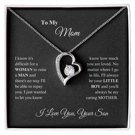 Mom -Precious Mom - Forever Love Necklace