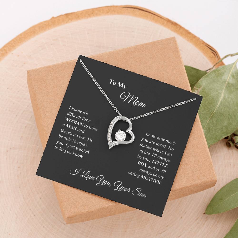 Mom -Precious Mom - Forever Love Necklace