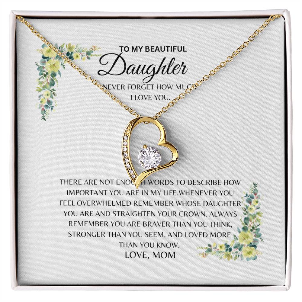 Daughter - Brave Crown - Forever Love Necklace