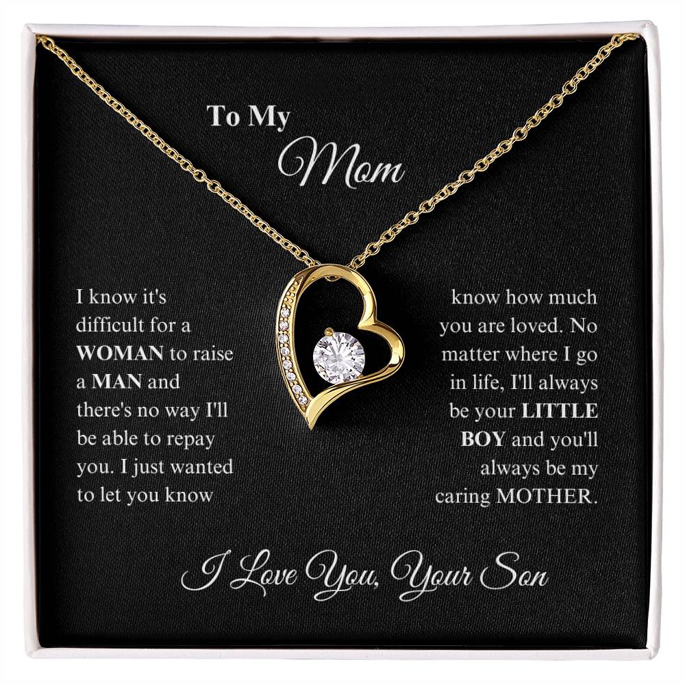 Mom -Precious Mom - Forever Love Necklace